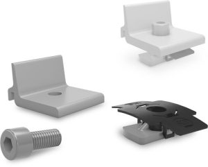 K2 - SET CLIMBER pour croiser les rails K2 SINGLE RAIL 1x climber 1x vis avec rondelle M8x25 - 1x écrou-prisonnier