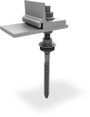 K2 - Vis à double filetage M10x250 (bois), prémontée pour Single Rail AVEC CLIMBER