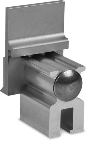 K2 - Single Standing SeamClamp CF:x - Pince pour couverture sur tôle à joint debout double / Singlerail.Montage sur toiture à double nervure en zinc titane, aluminium, inox ou acier galvanisé, longueur 40 mm, pièce prémontée incluant la pince et le boulon, 2 vis de fixation.Matériau : pince en aluminium, vis en acier inox A2