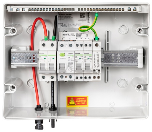 odoo_55970_512.jpg MADEnR - Coffret de protection AC/DC monophasé, 0-3kWc - Parafoudre AC - 1 string - 1 MPPT - 25A coté DC et 20A coté AC - 300mA