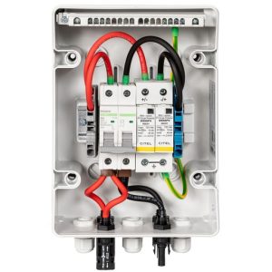 MADEnR - Coffret de protection DC monophasé, 0-5kWc - Parafoudre DC - 50A - 2 string - 1 MPPT - 500V
