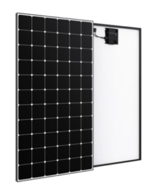 SUNPOWER - Module MAX6-435Wc-AC - Cadre noir - Fond blanc - Dimensions 1872x1032x40 mm - Micro-Onduleur IQ7A intégré Garantie 25 ans - Garantie module extensible à 40 ans après enregistrement.