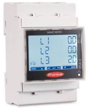 FRONIUS - SMART METER 63A-3 - Triphasé. Pour optimisation de l'auto-consommation, détection de la courbe charge et contrôle des différents flux d’énergie. Avec écran tactile.