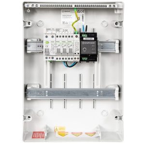 MADEnR - COF-3/4K-QRELAY - ENPHASE Coffret AC micro onduleur monophasé Enphase 1-4.5kW (C20) + 1 Q Relais (QR) + PLACE PASSERELLE - Jusqu’à 12 micro onduleurs Enphase IQ8+ ou 11 micro onduleurs Enphase IQ8M par Q-Relay