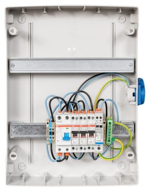 TECHNIDEAL - COFAC-MO-3KW+PC - Coffret APS AC 3K monophasé + PC - 1 ligne 20A (haute immunité) + PLACE PASSERELLE