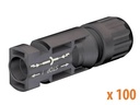 STÄUBLI - Connecteurs mâle MC4 Sachet de 100 - KST4/6X-UR - section de câble 4-6 mm² - Diam extérieur câble 5,5 à 7,4mm.