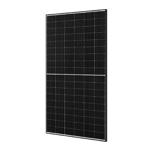 odoo_77380_512.jpg JA SOLAR - Module 455w N-TYPE - Bi verre Bifacial - Cadre noir Fond blanc - Bilan carbone CRE4/PPE2 500Kg - 1762 x 1134 x 30mm - Connecteur MC4 EVO2 - 1500V