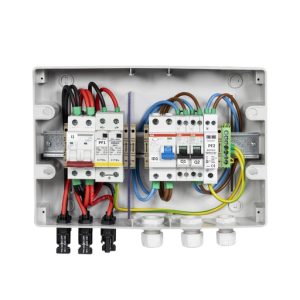 TECHNIDEAL - Coffret de protection AC/DC monophasé pour installation de 3 à 6kWc - Parafoudre AC et DC - 2 strings - 1 MPPT - 300mA