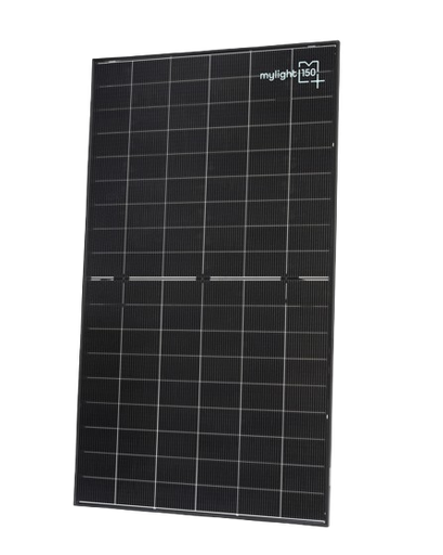 odoo_81656_512.jpg MYLIGHT150 - Module mylight150 - Quartz 500Wc hétérojonction - Bi-verre bifacial - Cadre noir - 1960x1134x30 mm - 108 hétérojonction monocristallin - Connecteur Staubli EVO2 - Garantie 30 ans produit et performance.